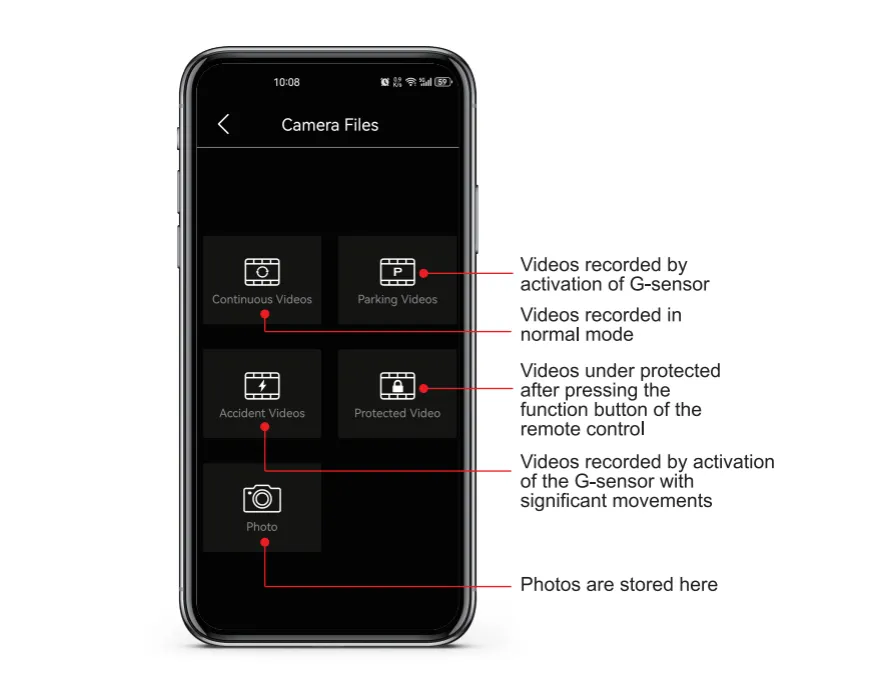 Camera Files Interface