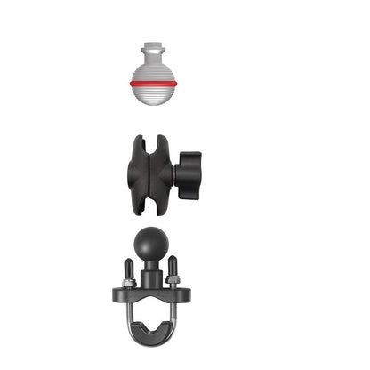 U-shaped 1-inch ball head handlebar base bracket combination