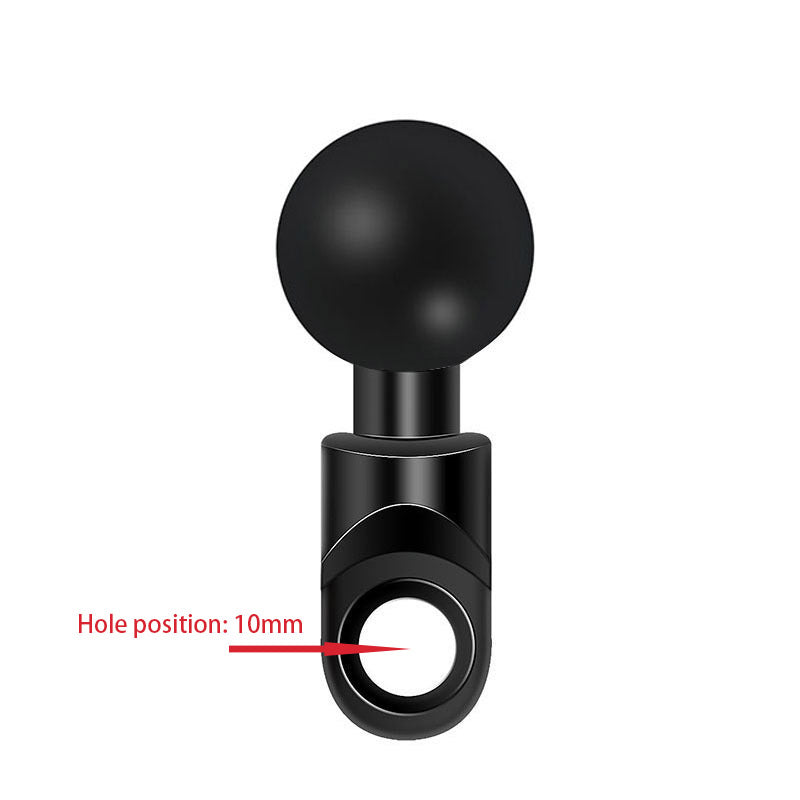Rearview mirror crooked mouth 1 inch ball head bracket base combination