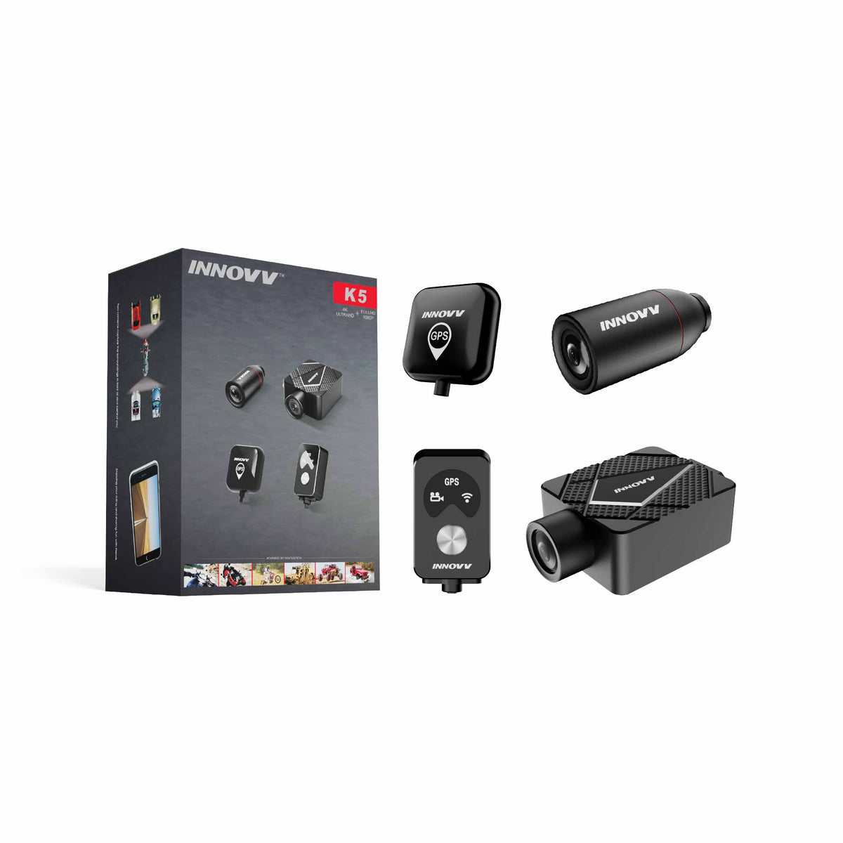 K5 4K+1080P Motorcycle Dashcam （Almost out stock）