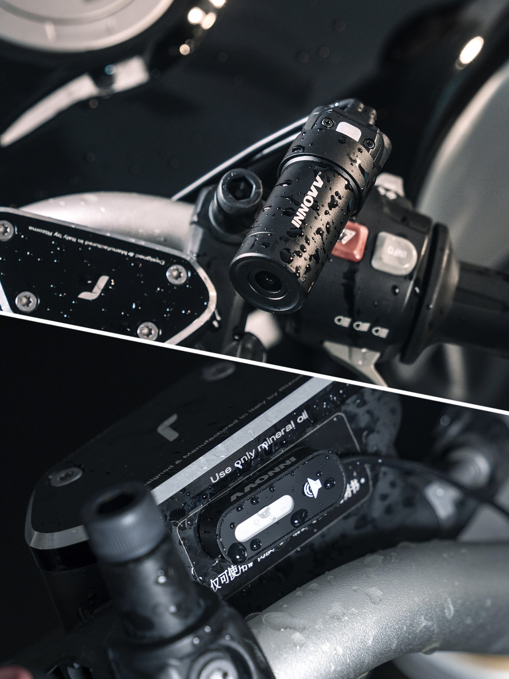 INNOVV RC6 - Cámara de moto y asistente de ángulo muerto con cámara frontal y trasera para motocicleta 2K+1080P, asistente de ángulo muerto con alarma acústica y óptica, adecuada para muchas INNOVV RC6 - Cámara de moto y asistente de ángulo muerto con cámara frontal y trasera para motocicleta 2K+1080P, asistente de ángulo muerto con alarma acústica y óptica, adecuada para muchas