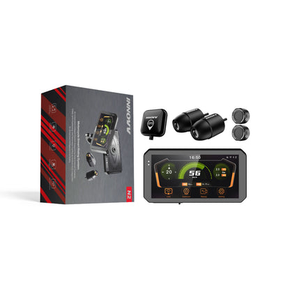 INNOVV N2 smart display with dual 2K camera, GPS module and free TPMS sensors